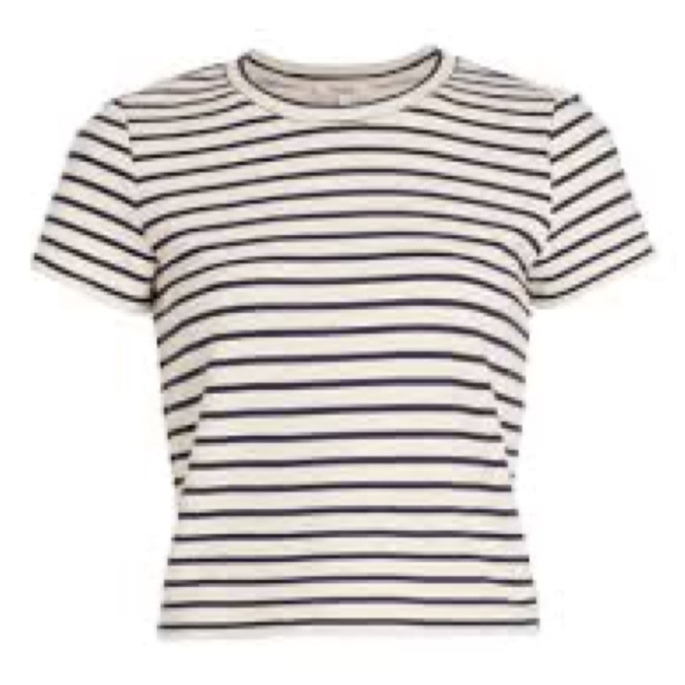 Splendid - Whitney Stripe Crop Tee - S